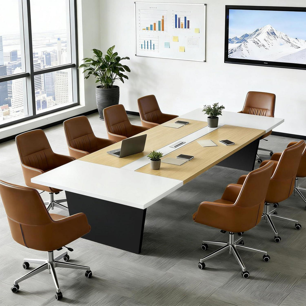 Moderner Konferenztisch Groß – Besprechungstisch für Büro & Meeting