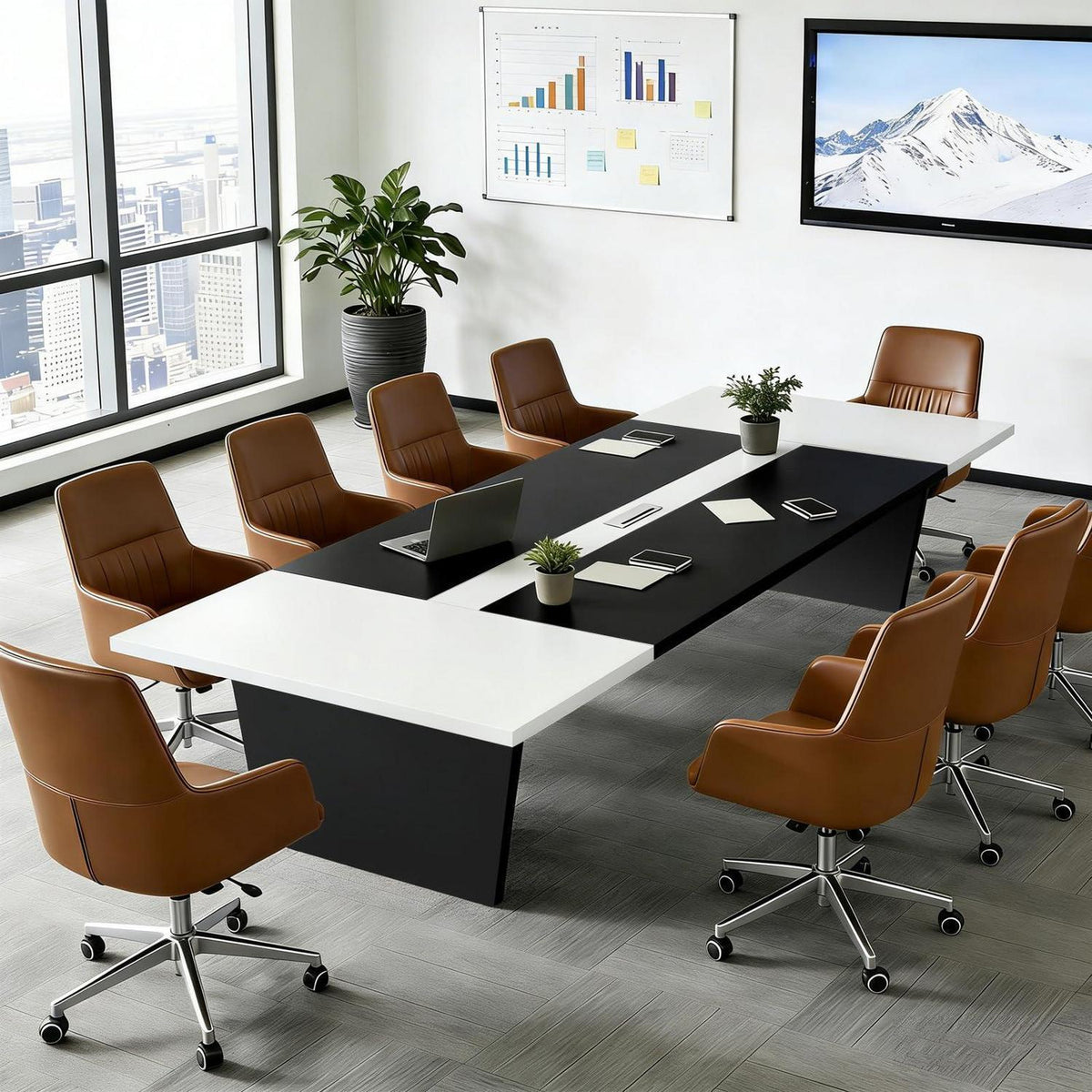 Moderner Konferenztisch Groß – Besprechungstisch für Büro & Meeting