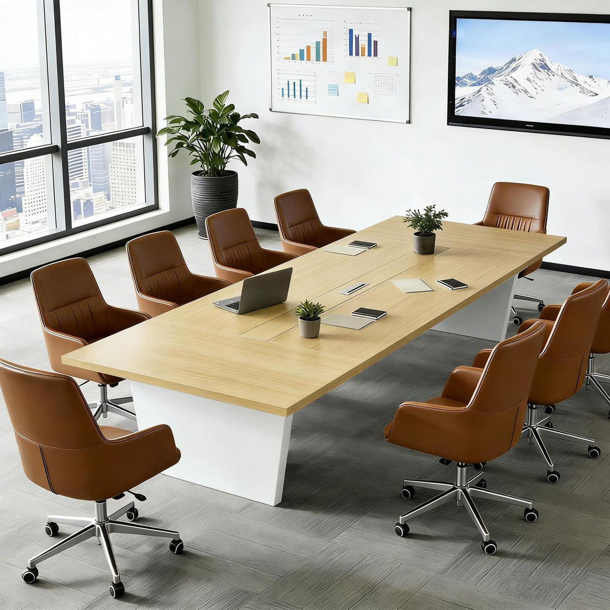 Konferenztisch Groß – Moderner Besprechungstisch 360x120cm