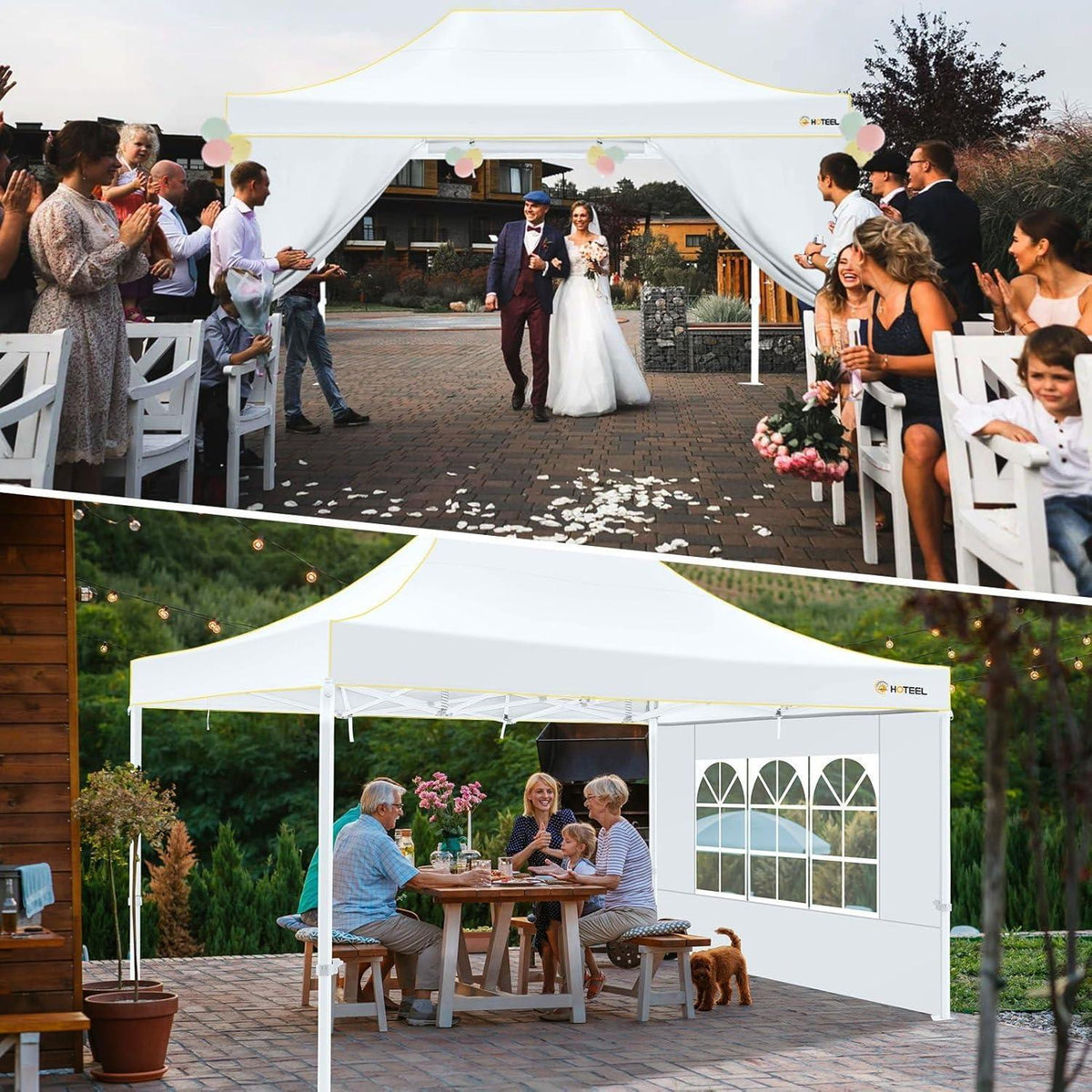 3x4,5m Partyzelt mit Seitenteilen – Wasserdicht & Stabil