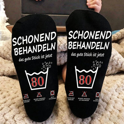 Geschenkset 80. Geburtstag Mann: Alter Sack mit Cap & Socken