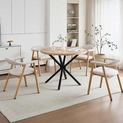 Küchenstuhl 2er Set, Modern & Bequem mit Stoffbezug