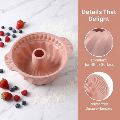 Silikon Gugelhupfform 24cm – Antihaft Backform für Kuchen & mehr