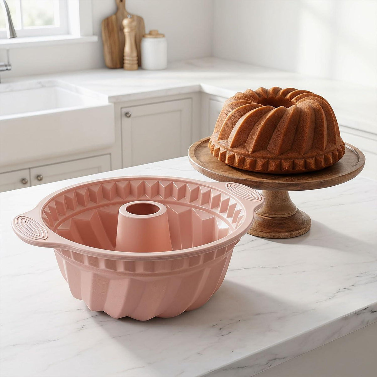 Silikon Gugelhupfform 24cm – Antihaft Backform für Kuchen & mehr