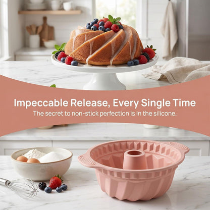Silikon Gugelhupfform 24cm – Antihaft Backform für Kuchen & mehr