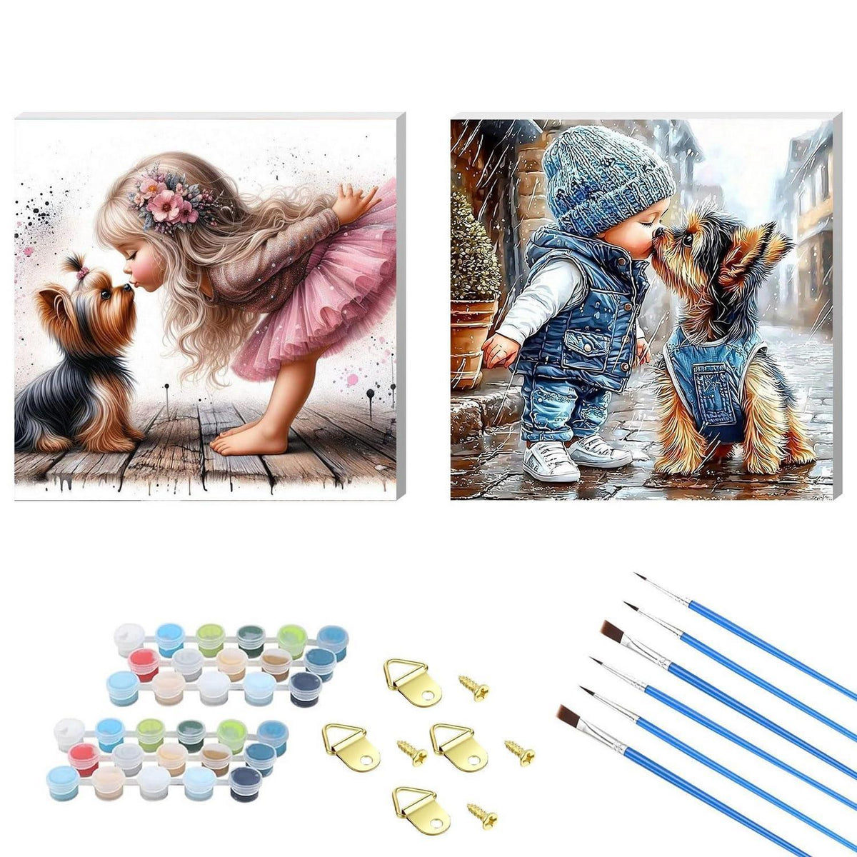 Malen nach Zahlen für Erwachsene – DIY Hund Motiv
