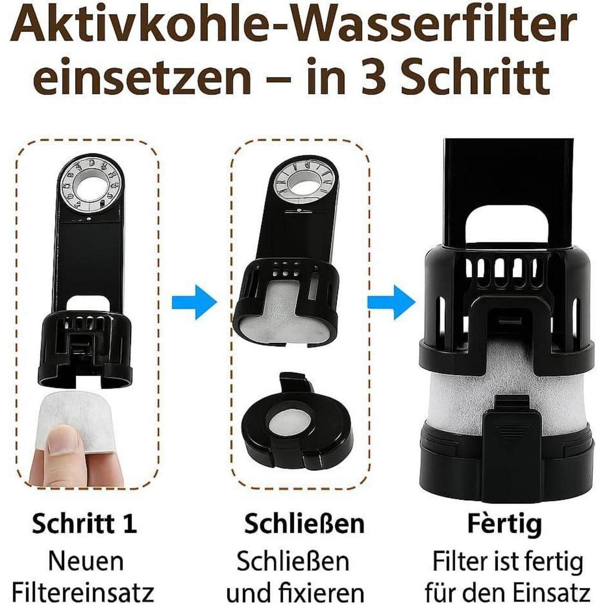 30x Wasserfilter für Ninja Luxe Café – Aktivkohle Sparpack