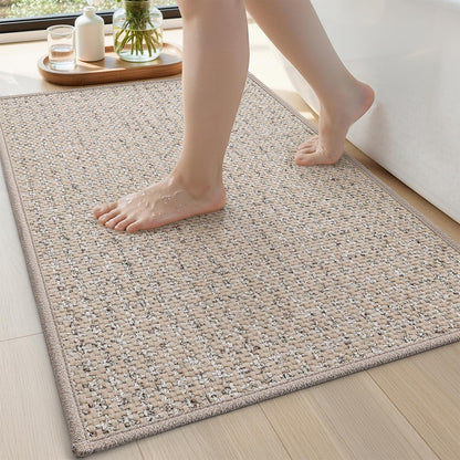 Rutschfeste Badematte 60x90 cm – Saugfähig & Schnelltrocknend Beige