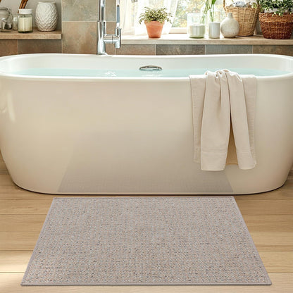Rutschfeste Badematte 60x90 cm – Saugfähig & Schnelltrocknend Beige