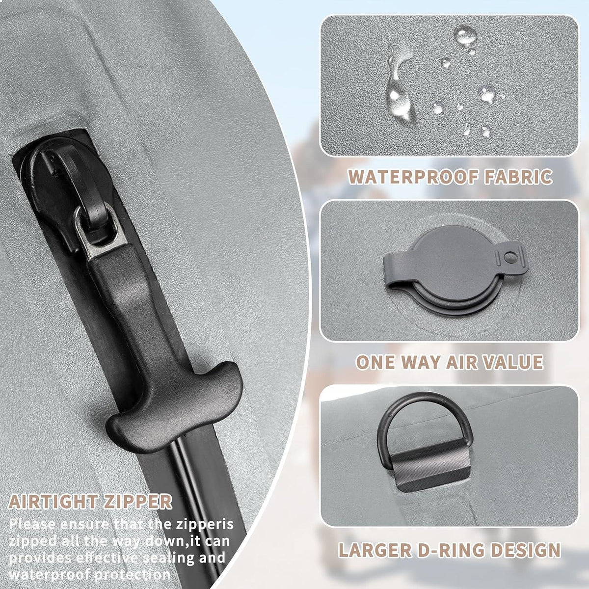 Koffer Organizer Set 5-teilig mit Vakuumbeuteln & Pumpe