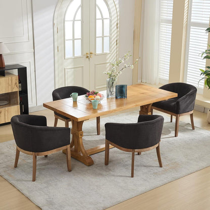 Esszimmerstühle 6er Set mit Armlehnen, Mid Century Design