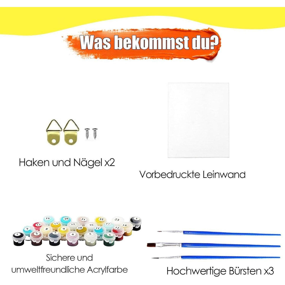 Malen nach Zahlen Erwachsene – Feld Landschaft DIY Set