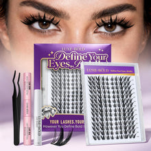Fox Eye Wimpern Cluster Set – Wispy & Stachelig DIY