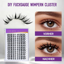 Fox Eye Wimpern Cluster Set – Wispy & Stachelig DIY