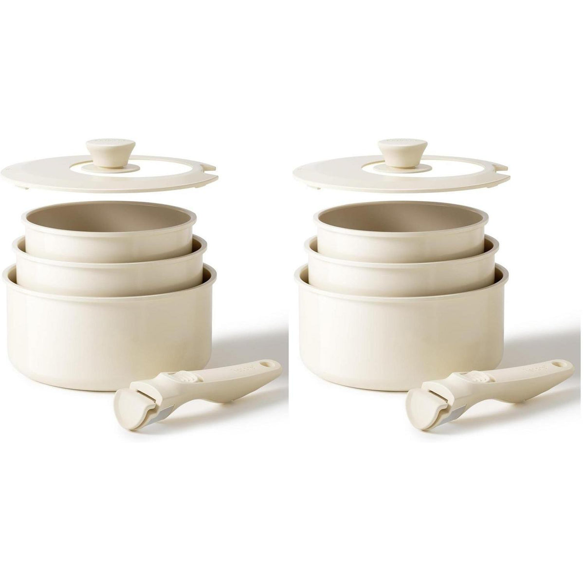 Keramik Topfset 16/18/20cm mit Abnehmbaren Griffen