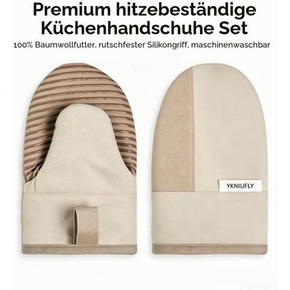 Ofenhandschuhe Silikon – Hitzebeständig & Rutschfest (2er Set)