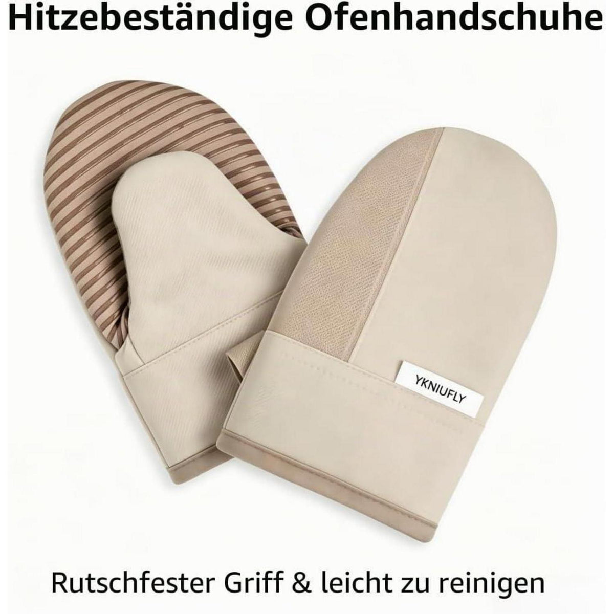 Ofenhandschuhe Silikon – Hitzebeständig & Rutschfest (2er Set)