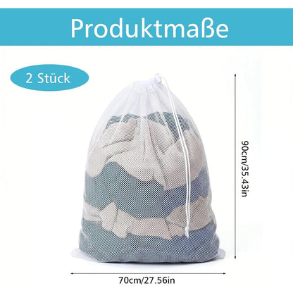 2x Wäschesack 70x90cm – Feinmaschig & Wiederverwendbar