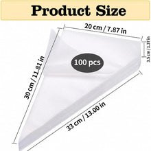 Einweg Spritzbeutel 100er Pack – 30x20cm für Torten & Gebäck
