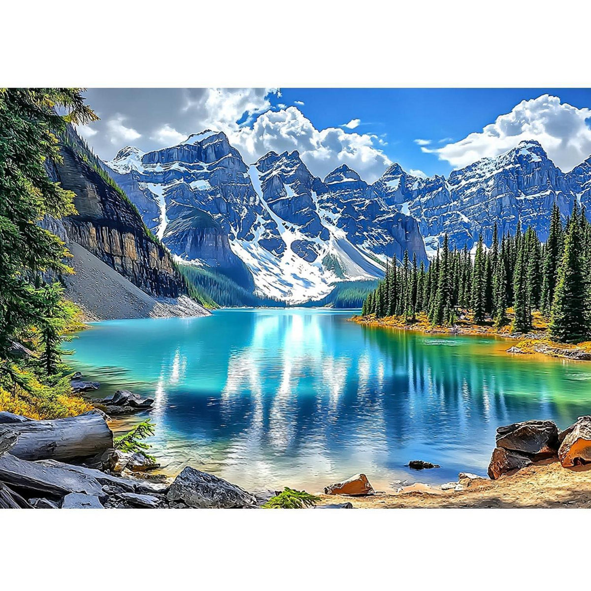 5D Diamant Malerei Landschaft Berge See 40x30 cm DIY Set