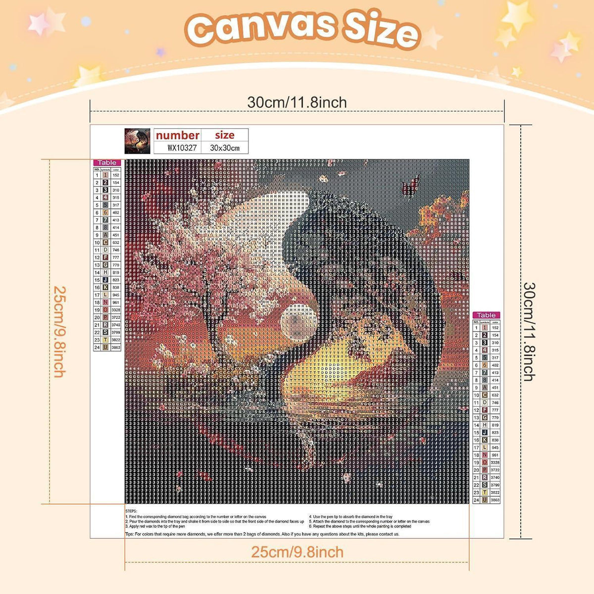 Diamant Malerei Yin Yang Baum des Lebens 30x30cm DIY Set