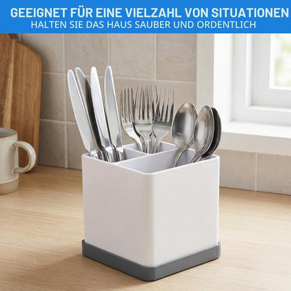 Silikon Zahnbürstenhalter 3-fach Grau Weiß Badezimmer Organizer