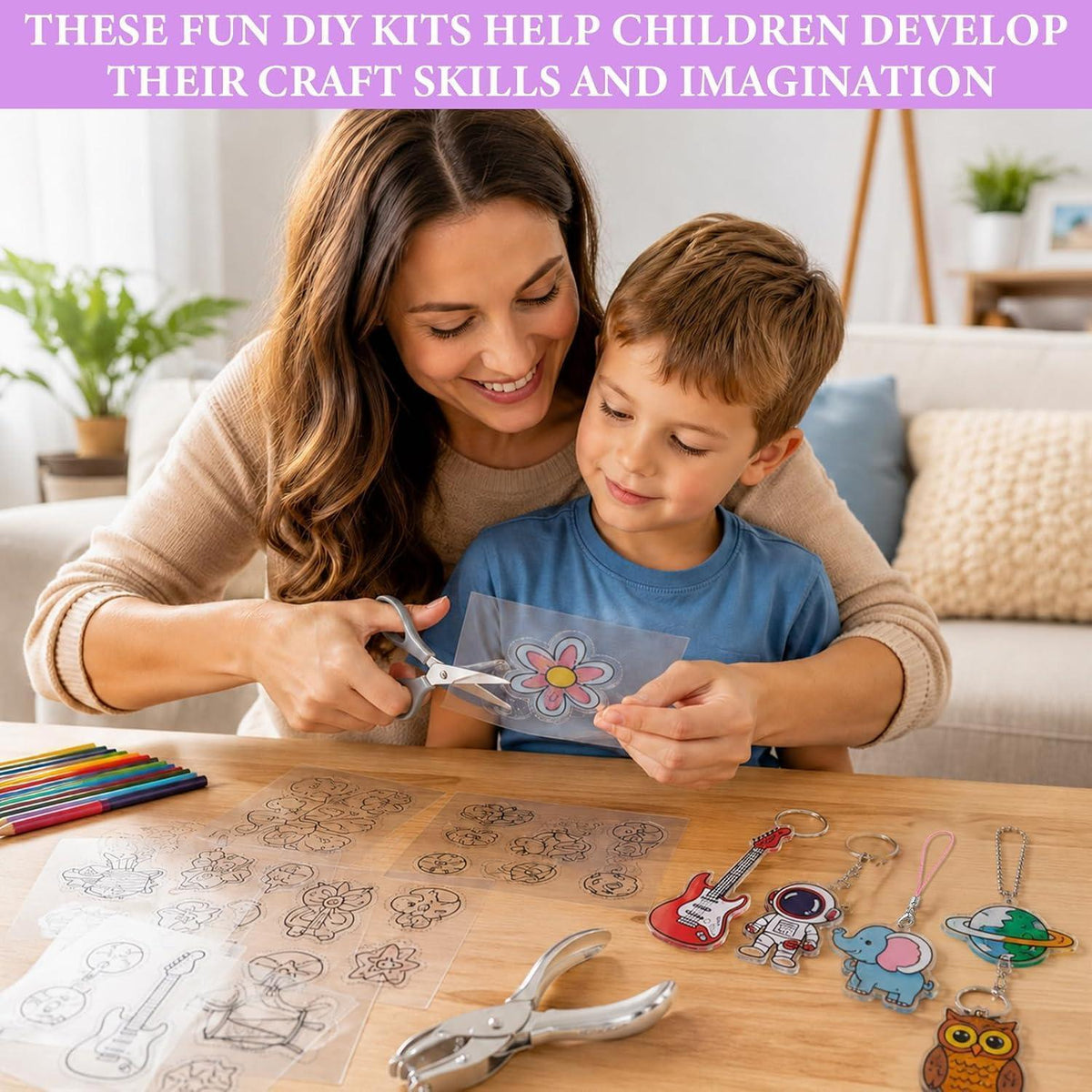 Schrumpffolie Set zum Basteln – 171 Teile für Kinder & DIY