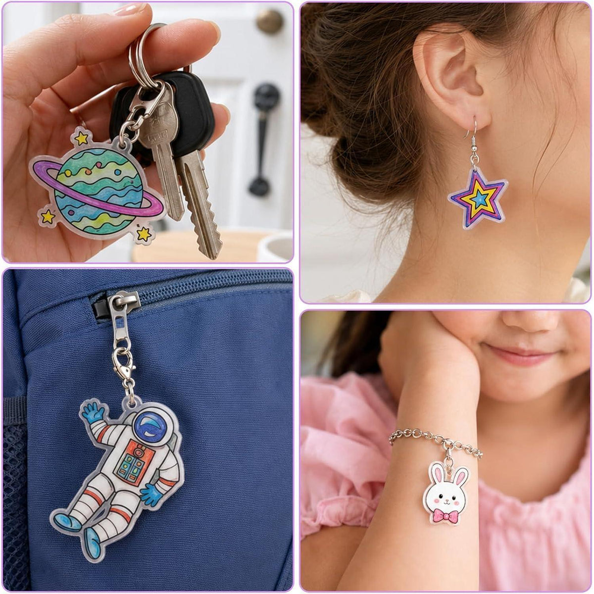 Schrumpffolie Set zum Basteln – 171 Teile für Kinder & DIY