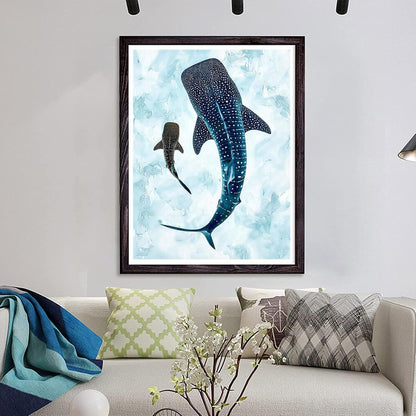 Malen nach Zahlen Wal – DIY Leinwand für Erwachsene