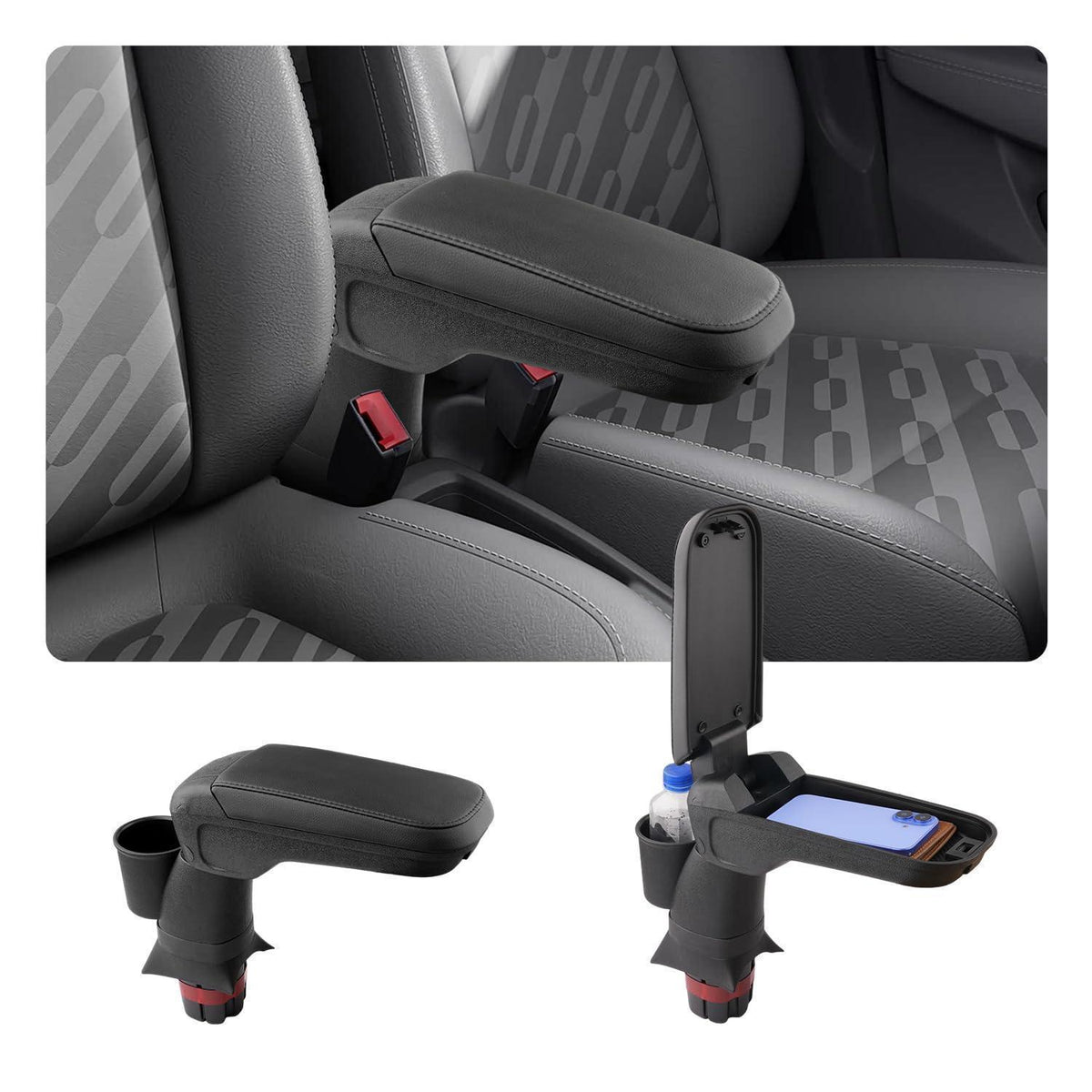 Mittelkonsole für Leapmotor T03 EV 2024-2026 mit Getränkehalter