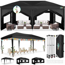 Faltpavillon 3x6 Wasserdicht mit 6 Seitenwänden – Partyzelt & Festzelt