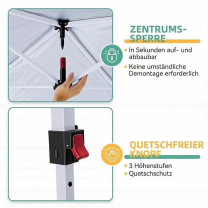 Faltpavillon 3x6 Wasserdicht mit 6 Seitenwänden – Partyzelt & Festzelt