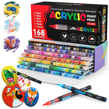 Acrylmarker Set 168 Farben – Vielseitig für Basteln & Malen