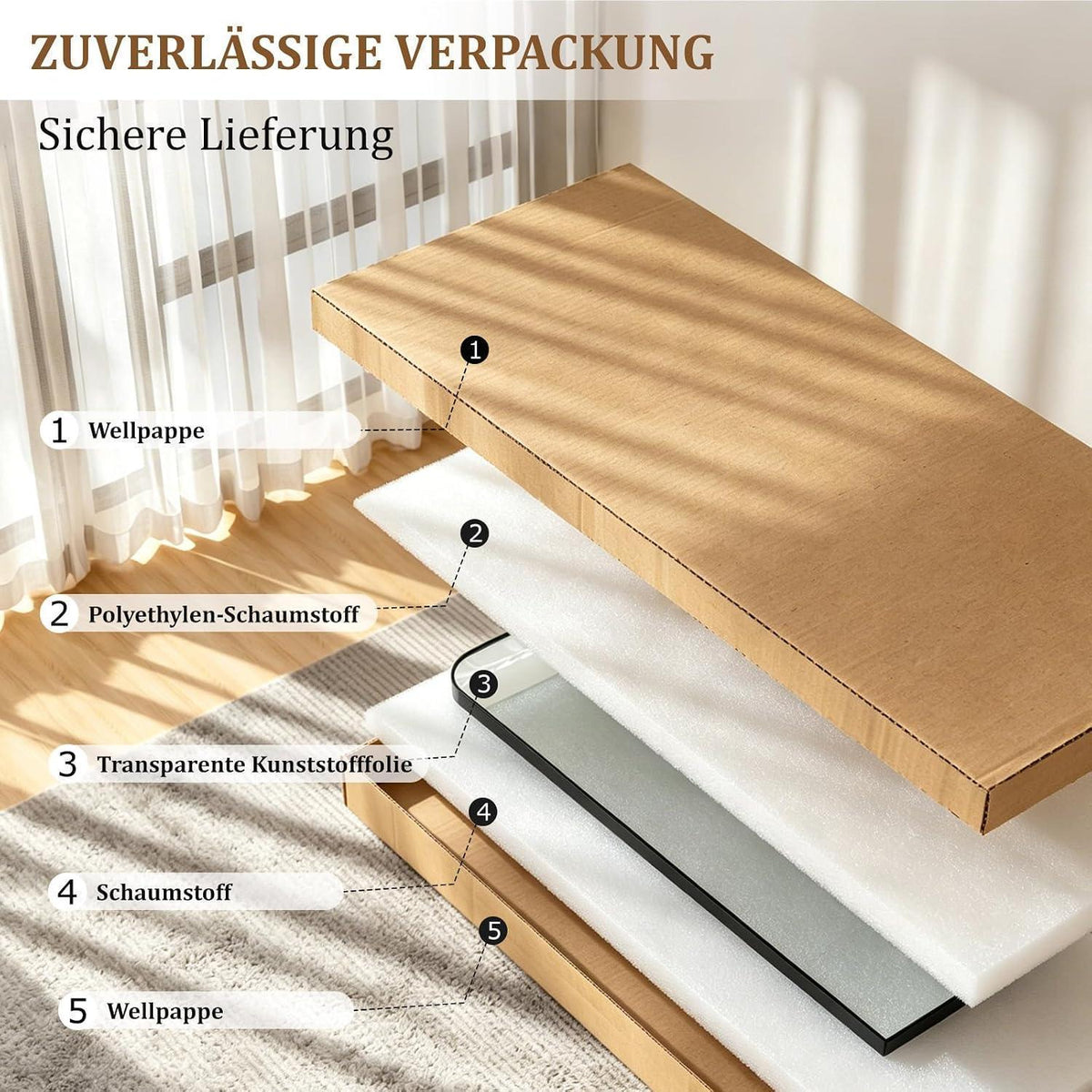 Ganzkörperspiegel 192x85cm Standspiegel mit Aluminiumrahmen Schwarz