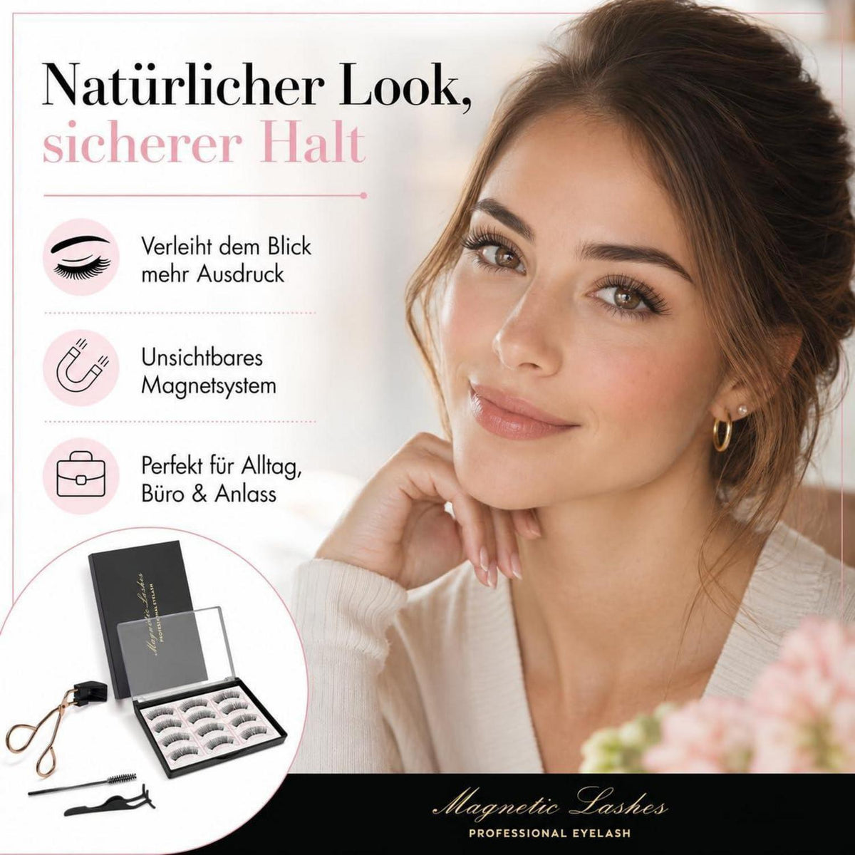 3 Paar Magnet Wimpern – Natürlicher Look & Wiederverwendbar