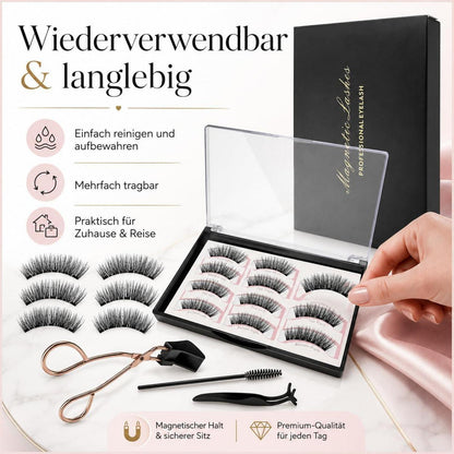 3 Paar Magnet Wimpern – Natürlicher Look & Wiederverwendbar