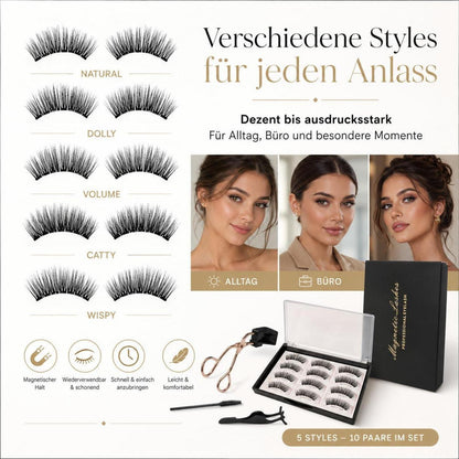 3 Paar Magnet Wimpern – Natürlicher Look & Wiederverwendbar