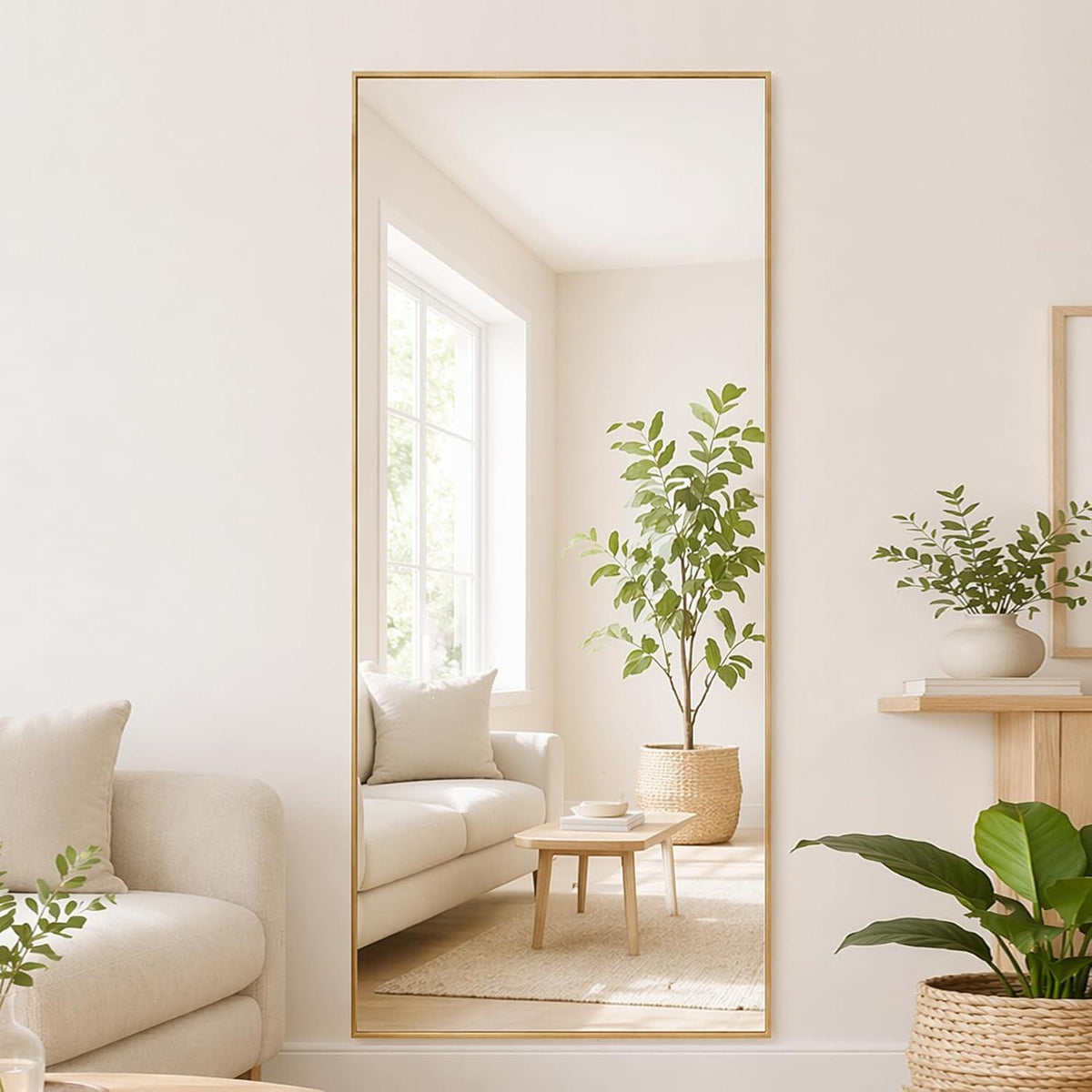 Ganzkörperspiegel 165x60cm – Stand- & Wandspiegel Gold