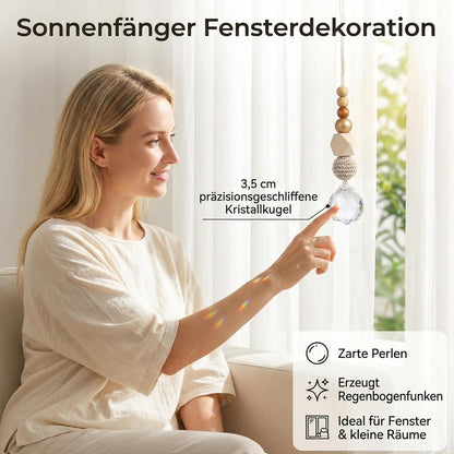 6x Sonnenfänger Bastelset – Kristall Lichtfänger für Fenster & Garten