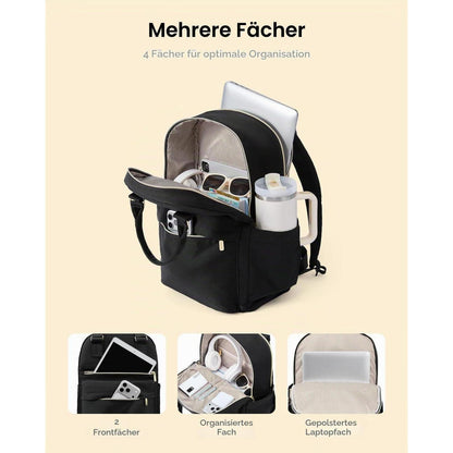 Laptop Rucksack Damen Wasserdicht 15,6 Zoll – Schultasche & Reisebegleiter