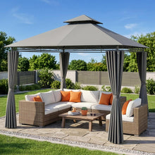 3x3m Gartenpavillon mit Seitenwänden – Robust & Winddicht