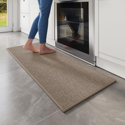 Waschbarer Küchenteppich rutschfest 50x150cm – Braun Küchenläufer