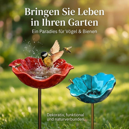 Vogeltränke Metall – Winterfest & Bienentränke für den Garten