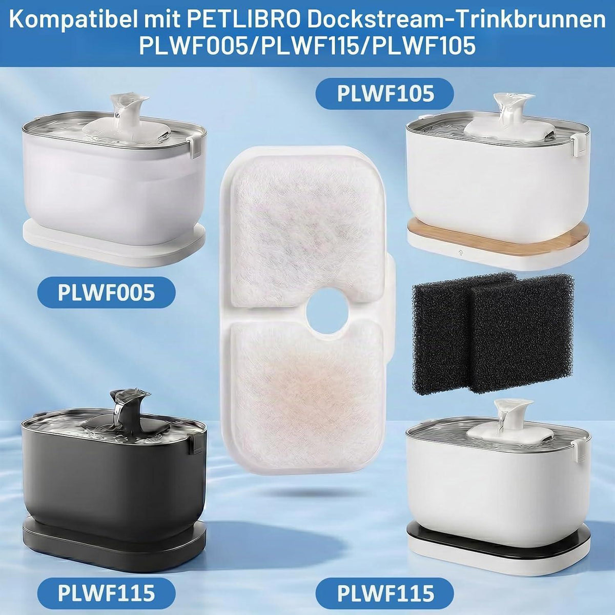 Katzenbrunnen Filter für Petlibro – 36er Pack