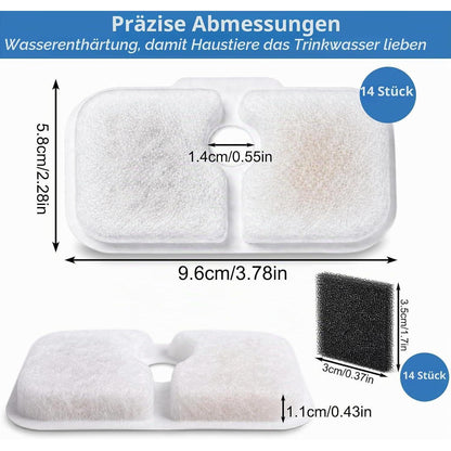 Katzenbrunnen Filter für Petlibro – 36er Pack