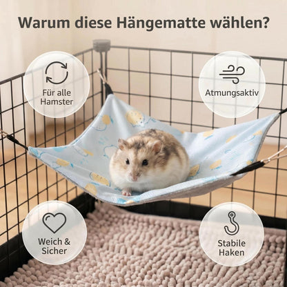 Hängematte 2er Set für Meerschweinchen & Hamster – Weich & Atmungsaktiv