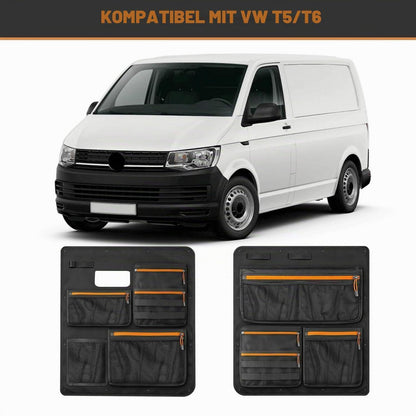 VW T5 T6 Heckklappen Organizer | Scheunentor Tasche 2er Set
