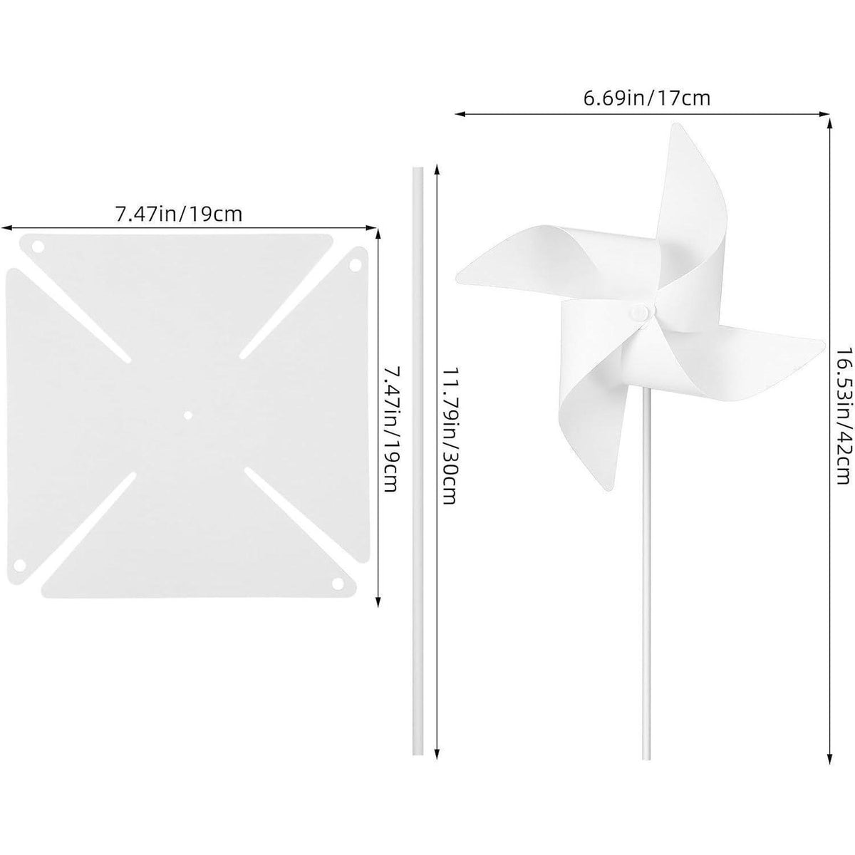 DIY Windrad Bastelset für Kinder – 24 Teile zum Malen & Spielen