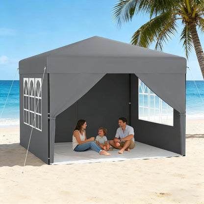 3x3 Pavillon Wasserdicht & Stabil – Mit Seitenwänden für Garten & Outdoor