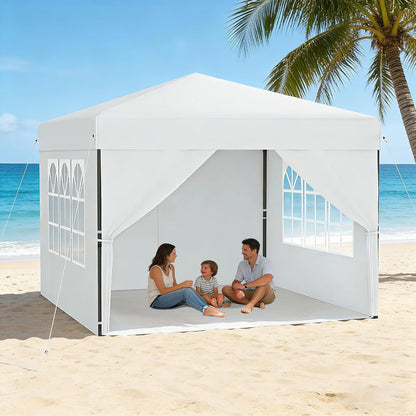 3x3 Pavillon Wasserdicht & Stabil – Partyzelt mit Seitenwänden
